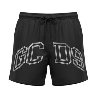 GCDS Boxer Mare Nero Con Logo Per Uomo Z0MEQS327T134/999A