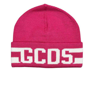 Gcds Cappello Junior in misto lana con logo B2KU5818AL9