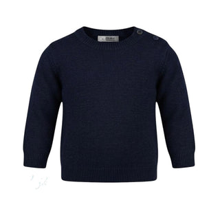 Dottor Kids Maglia Girocollo Blu In Cotone Per Neonato DK6B