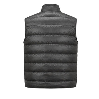 Moncler Gilet Imbottito Grigio Gui J20911A10700-946 Per Uomo