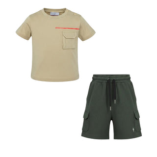 Cesare Paciotti Completo Con T-Shirt E Bermuda Per Neonato COMP6109B-V3