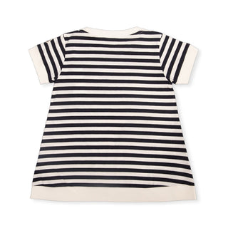 Moncler T-shirt A Righe In Jersey Con Logo J19548C00009-F07
