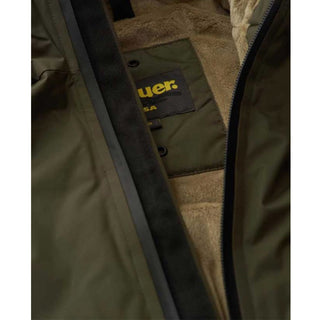 Blauer Giubbino Cedric in nylon con cappuccio e logo 24WBLKC11499