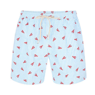 Mc2 Saint Barth Costume Lighting A Righe Con Stampa Lobster LIG0016/04138L Per Uomo