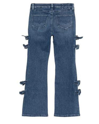 Miss Blumarine Jeans flare in denim da bambina IF4058-D4448