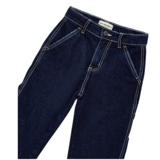 Roy Roger's Jeans Cargo In Denim Scuro Da Bambino RG148/