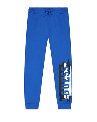 Guess Pantaloni jogger bluette da bambino N4YQ11KA6R3J