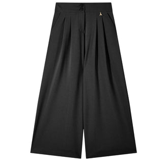 Patrizia Pepe Pantaloni Neri Con Pinces In Sablè 7P0386/A555-K103