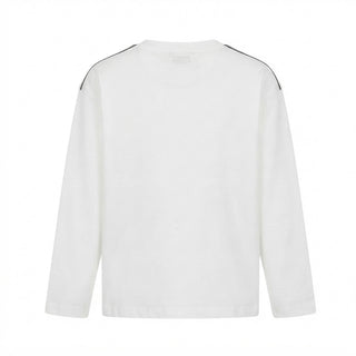 MM6 Maison Margiela T-shirt Bianca A Maniche Lunghe M61164-MM04I-M6102 Per Bambini