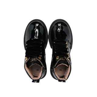 Elisabetta Franchi Stivaletto Con Zip Laterale F1A5-E0125 In Pelle Verniciata