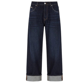 I'm Brian Jeans Baggy In Denim Row Con Risvolto JASONR/L24/26 Per Uomo
