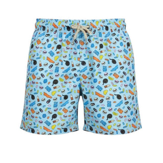 Mc2 Saint Barth Costume Jean Lighting Con Micro Fantasia JEA0004/01114L Per Bambino