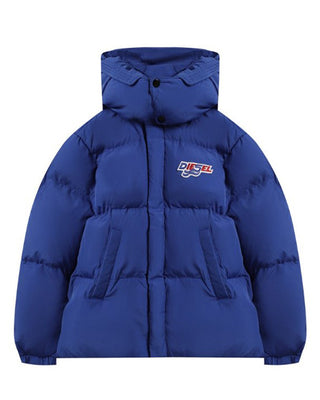 Diesel Giubbino trapuntato con cappuccio e logo J00825