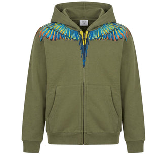 Marcelo Burlon Zip Up Hoodie CBBE001F21FLE004