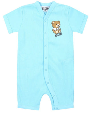 Moschino MUY055 GERIPPTER Strampler MIT CLIPS