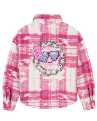 Billieblush Camicia in pile a quadri rosa U20667