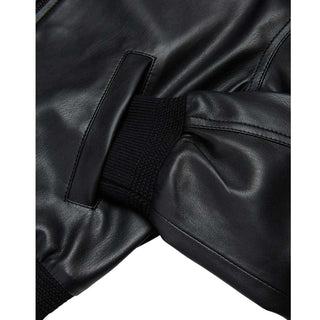 Diesel Giubbino Jlakhat nero in similpelle con logo J02648-KXB9D-K900