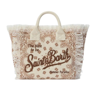 Mc2 Saint Barth Borsa Colette In Canvas Con Fantasia Bandanna COL0001/02565L