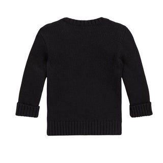 Polo Ralph Lauren Maglia Nera Con Polo Bear 320B29194001 Per Neonato