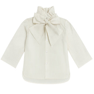 Pype Camicia In Cotone VANESSA A Righe Con Fiocco