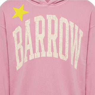 Barrow Felpa Rosa Con Cappuccio E Stampa F6BWWOHS104-1052 Per Donna