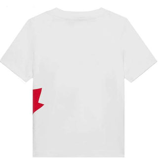 Dsquared2 T-shirt girocollo con logo frontale DQ1025-D008J