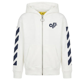 Off-White Zip Up Hoodie OBBE001F21FLE001