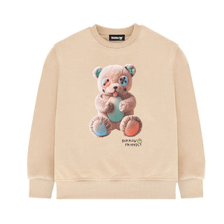 Barrow Felpa Girocollo Beige Con Teddy S6BKJUSW005-092