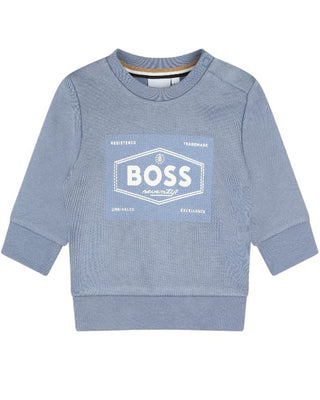 Hugo Boss Felpa girocollo con logo frontale J51287