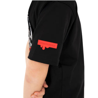 SPRAYGROUND T-shirt Nera Con Stampa SPY1515BLK Per Bambini