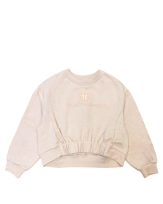 Elisabetta Franchi Felpa girocollo con logo EGFE053