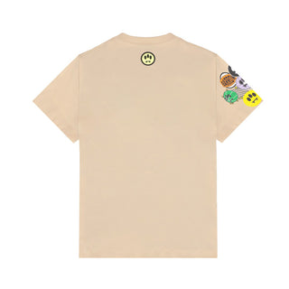Barrow T-shirt Beige In Jersey Con Stampa S6BKJUTH073-092