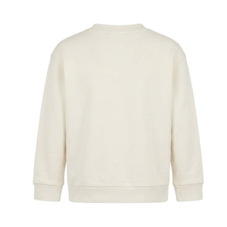 Fendi Felpa Beige In Cotone Con Logo Per Bambini JUH114-5V0