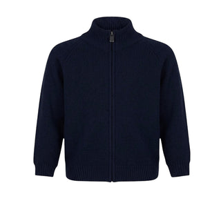 Il Gufo Cardigan Blu In Lana Con Zip A23GF190EM220-02 Per Neonato