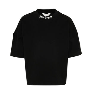 Palm Angels T-shirt Nera Con Logo Per Bambini PBAA002S26JER001/110