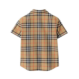 Burberry Camicia A Manche Corte A Quadri 8117145
