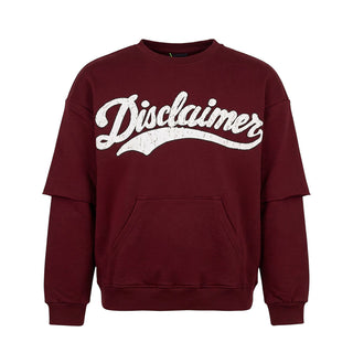 Disclaimer Felpa Girocollo Bordeaux Con Stampa 26IDK59125B Per Bambino