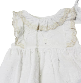 Dottor Kids Vestina CON COULOTTE E FASCIA DK159 CON BOTTONI