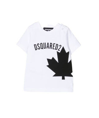 Dsquared2 T-shirt girocollo con logo frontale DQ1025-D008J