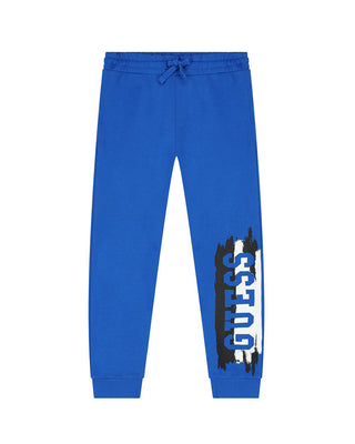 Guess Pantaloni jogger bluette da neonato N4YQ11KA6R3