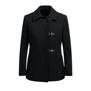 Fay Cappotto monopetto nero in lana da donna NAW50374050