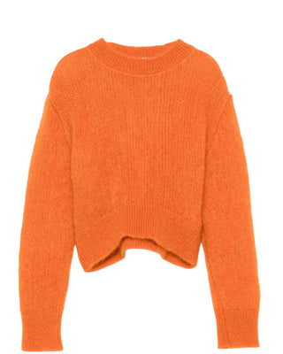 Lù:Lù Maglia cropped in misto lana LL3288