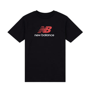 New Balance T-shirt Nera Con Stampa LAKB0253-BK078 Per Bambino