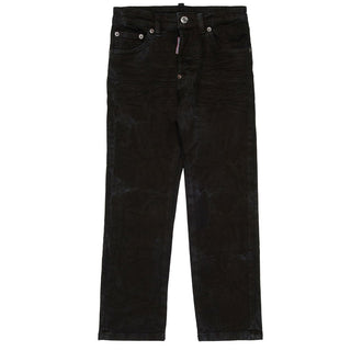Dsquared2 Jeans Neri Con Logo DQ3284-D0AFQ-DQ900