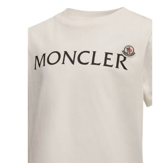 Moncler T-shirt avorio in jersey con logo L19548C00010/034