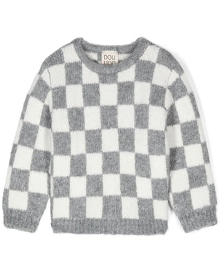 Doudou Maglia a quadri in misto lana DV9P40-W0137