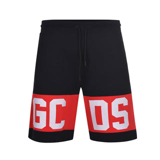 GCDS Bermuda In Felpa Nero Con Logo Z0MLQL228F004/999R Unisex