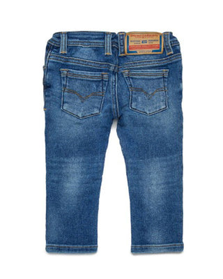 Diesel Jeans skinny blu medio con abrasioni K00309-KXBQF