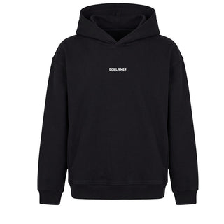 Disclaimer Felpa Nera Con Cappuccio E Stampa 26IDK59101N Per Bambini