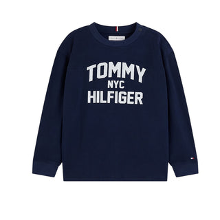 Tommy Hilfiger T-shirt Blu Navy A Maniche Lunghe KB0KB10642-C1G Per Neonato